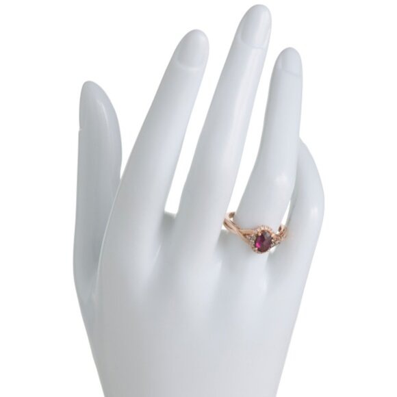 LE VIAN 14kt Rose Gold Raspberry Rhodolite Ring - Picture 2 of 3
